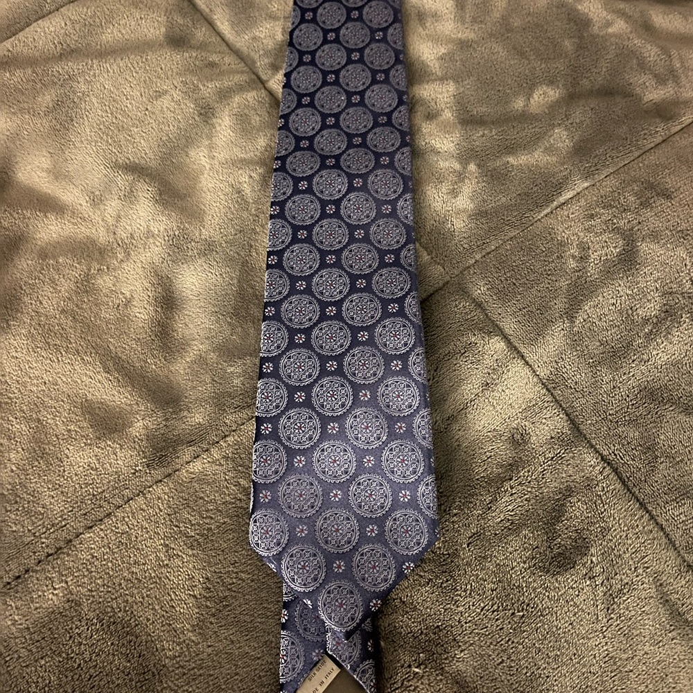 Canali 1934 Geometric Design Silk Tie